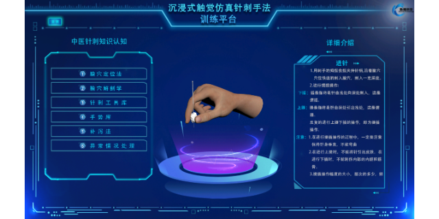 新疆动态反映中医针刺触觉仿真实训平台,中医针刺触觉仿真实训平台